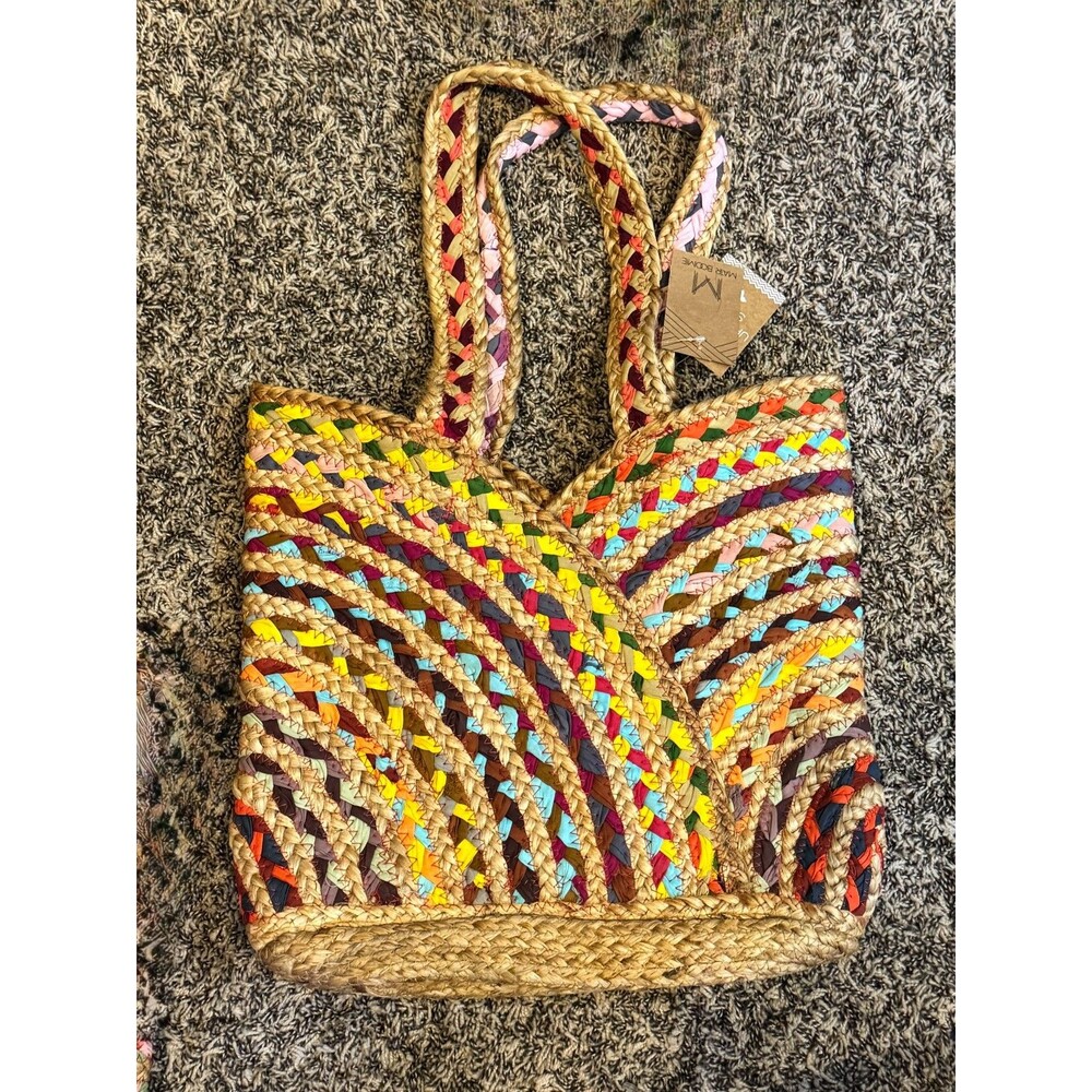 NEW Matr Boomie Fair Trade Repurposed Sari Carry-all Bag Tote Heavy Duty